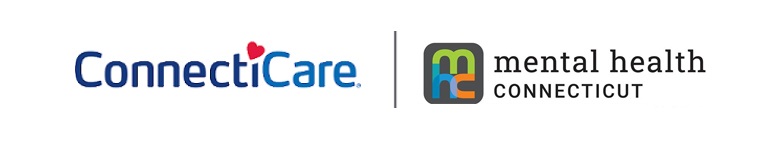 Logotipo doble de ConnectiCare y Mental Health Connecticut